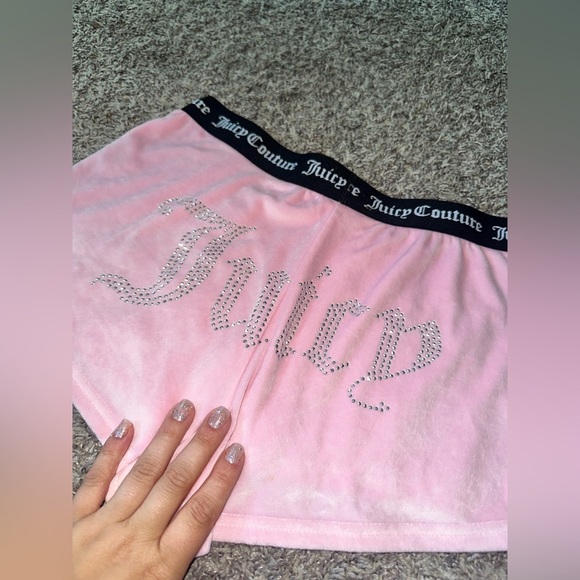 Juicy Couture Bling Comfy Sleepwear Booty Shorts Size Small - Picture 7 of 8